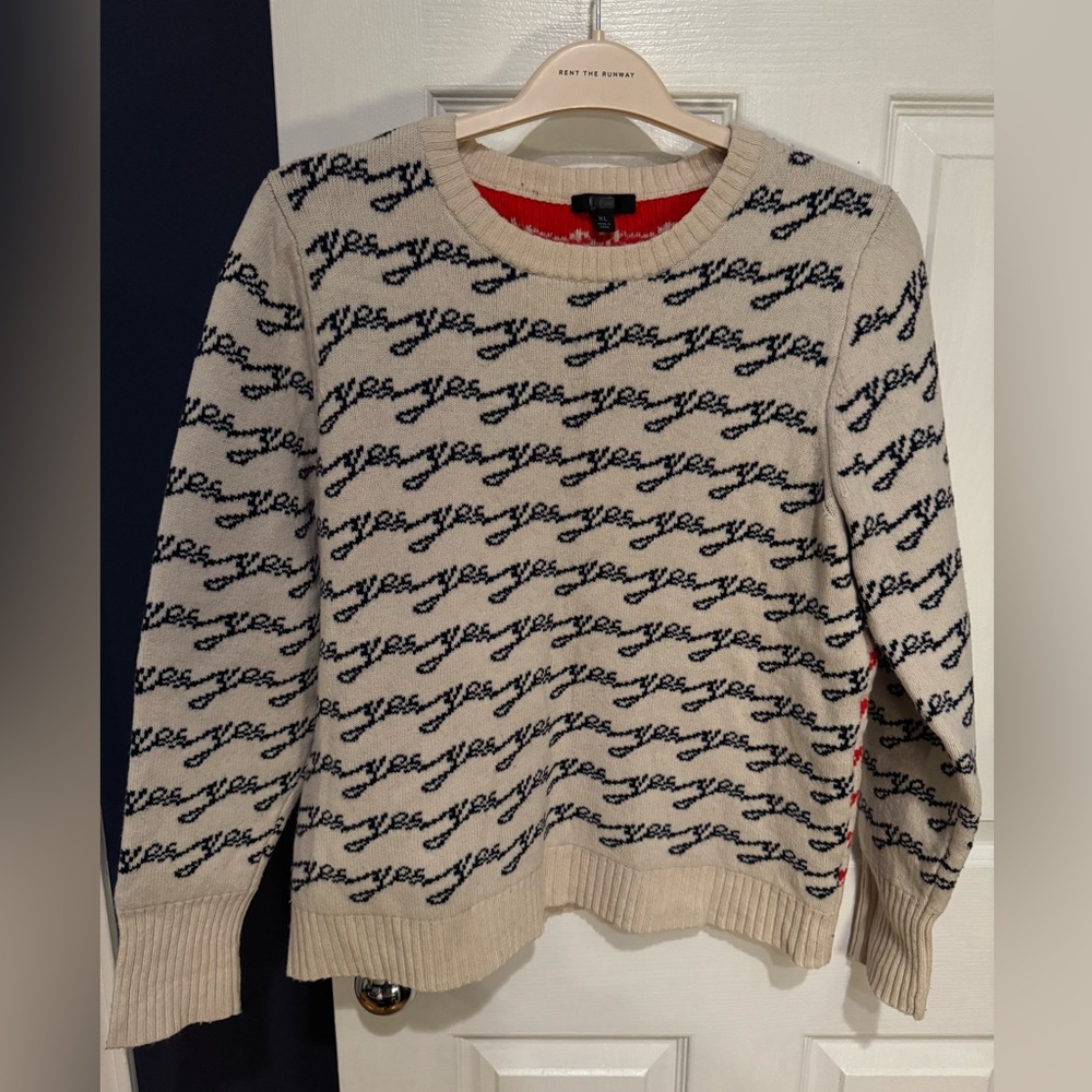Jcrew Yes/No Sweater